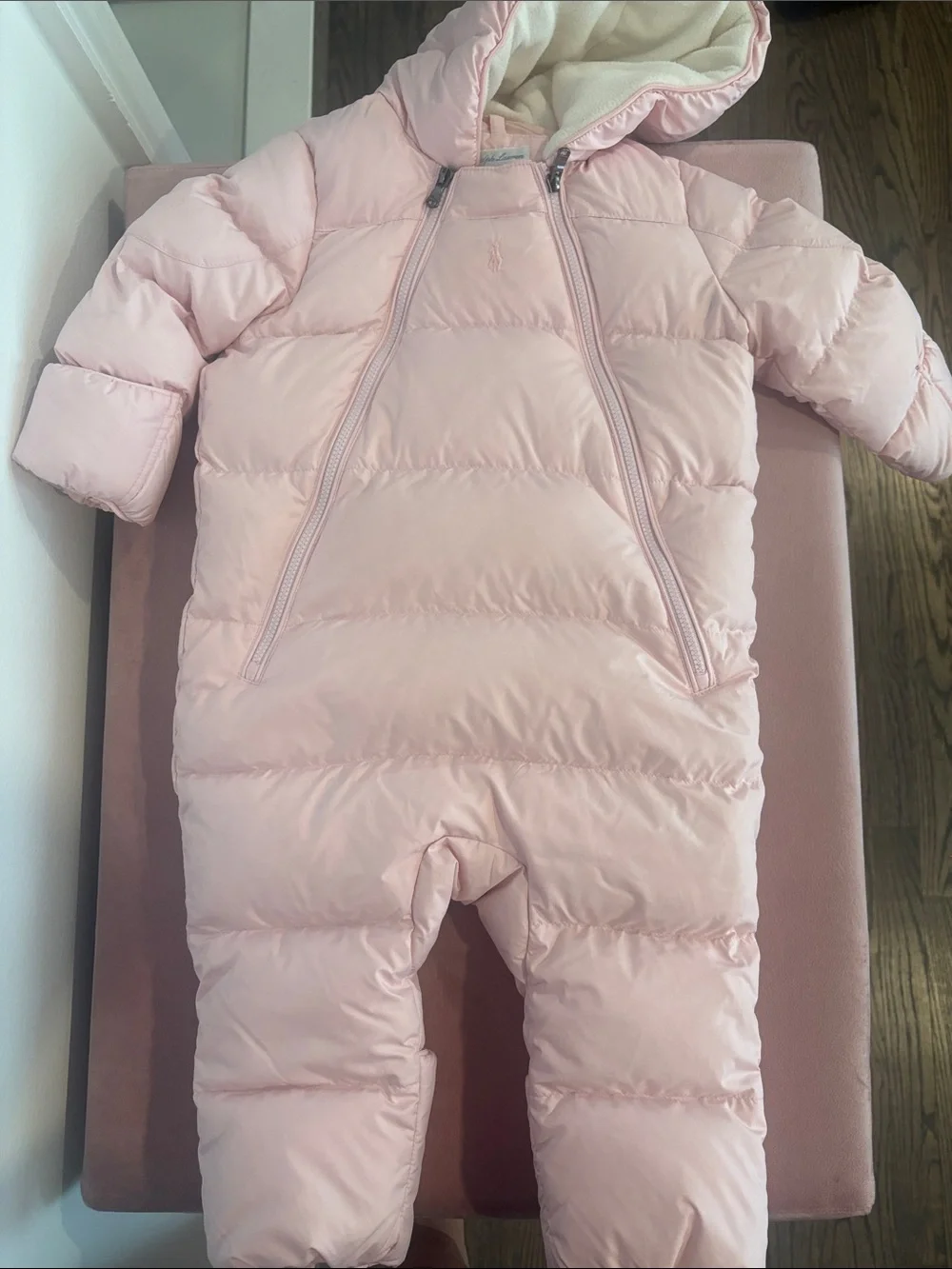 Ralph Lauren Light Pink Padded Infant Sleep Sack Bunting